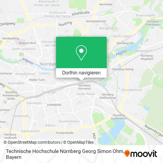 Technische Hochschule Nürnberg Georg Simon Ohm Karte