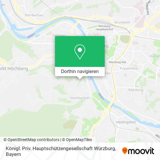 Königl. Priv. Hauptschützengesellschaft Würzburg Karte