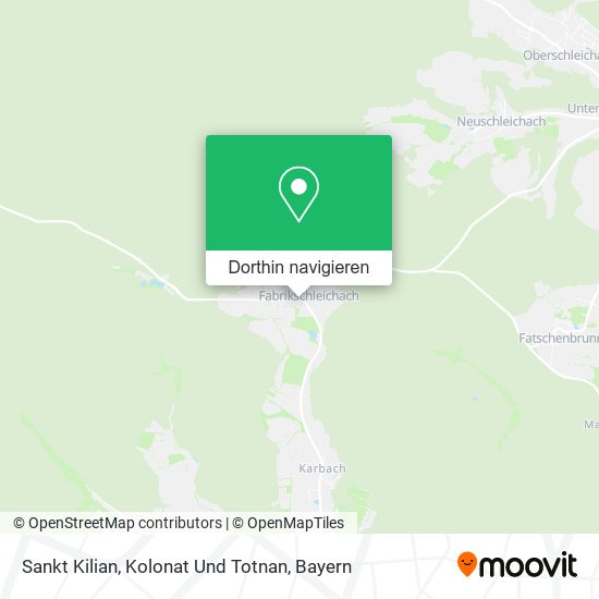 Sankt Kilian, Kolonat Und Totnan Karte