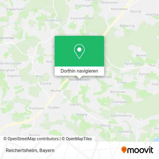 Reichertsheim Karte