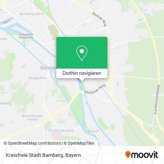 Kreisfreie Stadt Bamberg Karte