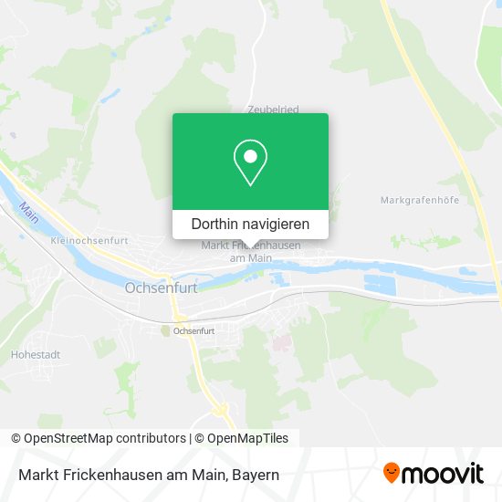 Markt Frickenhausen am Main Karte