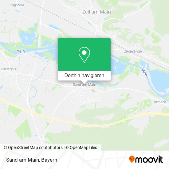 Sand am Main Karte