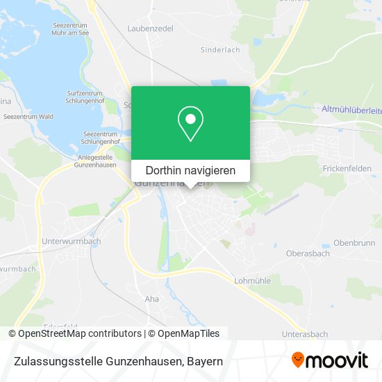 Zulassungsstelle Gunzenhausen Karte