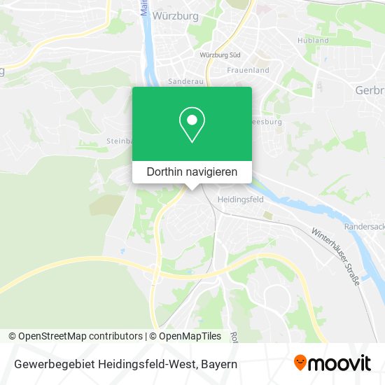 Gewerbegebiet Heidingsfeld-West Karte