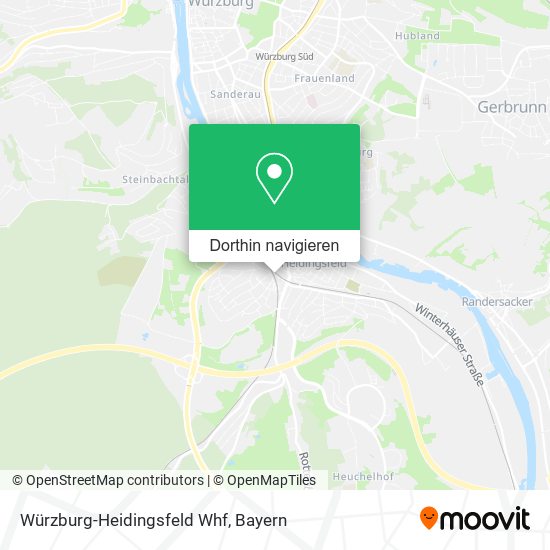 Würzburg-Heidingsfeld Whf Karte