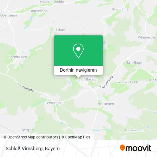 Schloß Virnsberg Karte