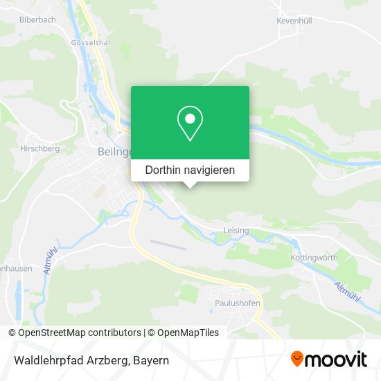 Waldlehrpfad Arzberg Karte