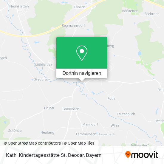 Kath. Kindertagesstätte St. Deocar Karte