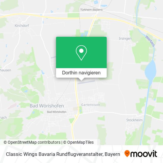 Classic Wings Bavaria Rundflugveranstalter Karte