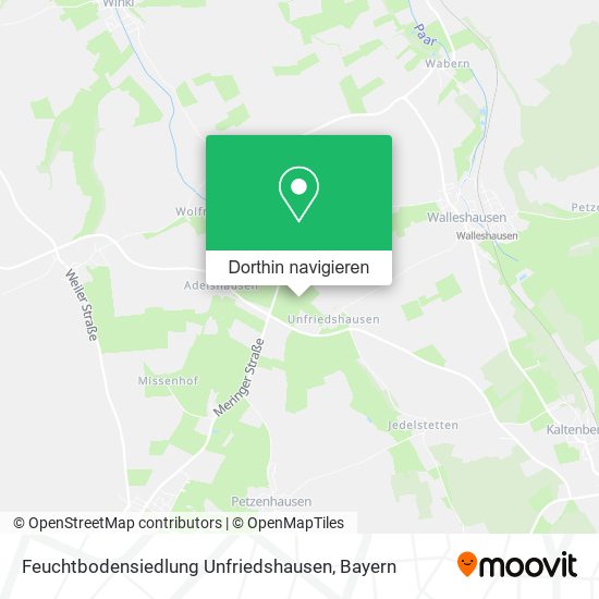 Feuchtbodensiedlung Unfriedshausen Karte