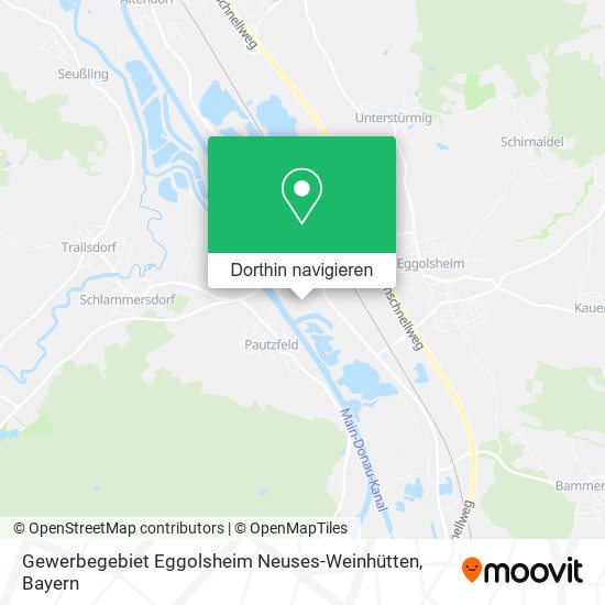 Gewerbegebiet Eggolsheim Neuses-Weinhütten Karte