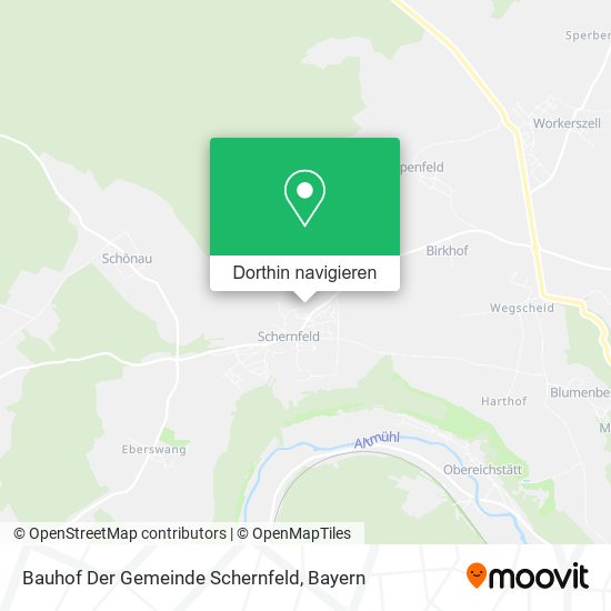 Bauhof Der Gemeinde Schernfeld Karte