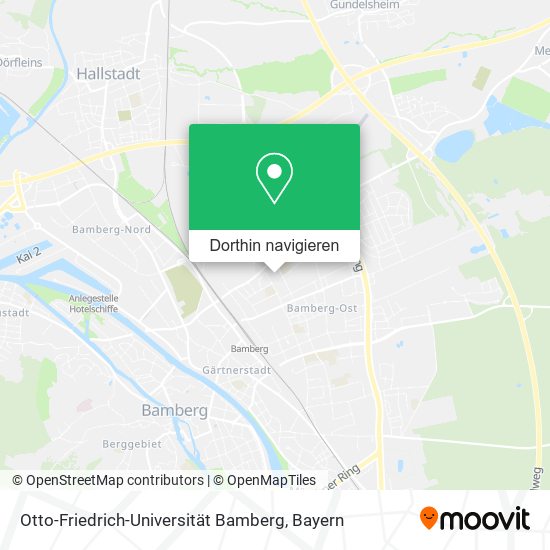 Otto-Friedrich-Universität Bamberg Karte