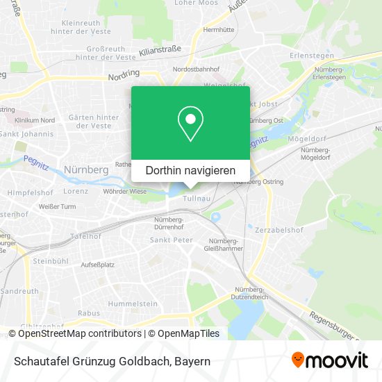 Schautafel Grünzug Goldbach Karte