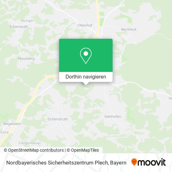 Nordbayerisches Sicherheitszentrum Plech Karte