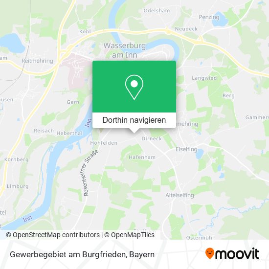 Gewerbegebiet am Burgfrieden Karte