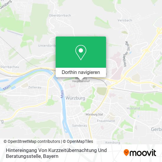 Hintereingang Von Kurzzeitübernachtung Und Beratungsstelle Karte