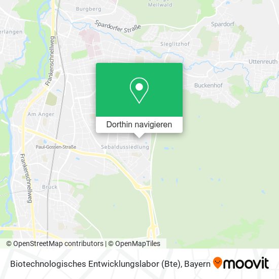 Biotechnologisches Entwicklungslabor (Bte) Karte