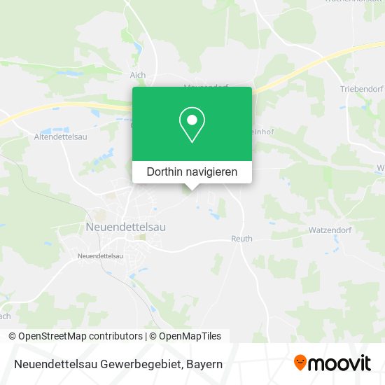 Neuendettelsau Gewerbegebiet Karte