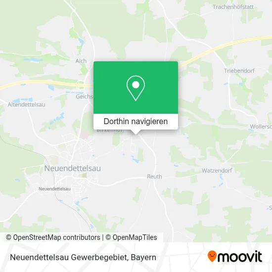 Neuendettelsau Gewerbegebiet Karte
