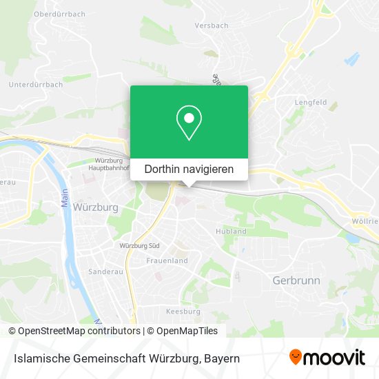 Islamische Gemeinschaft Würzburg Karte
