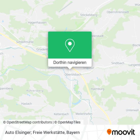 Auto Elsinger; Freie Werkstätte Karte