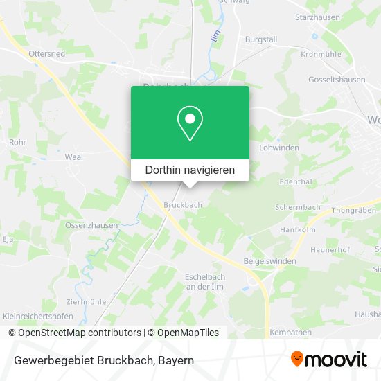 Gewerbegebiet Bruckbach Karte