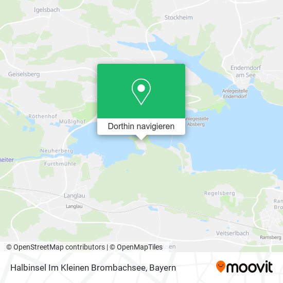 Halbinsel Im Kleinen Brombachsee Karte