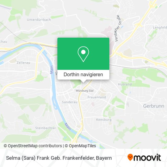 Selma (Sara) Frank Geb. Frankenfelder Karte