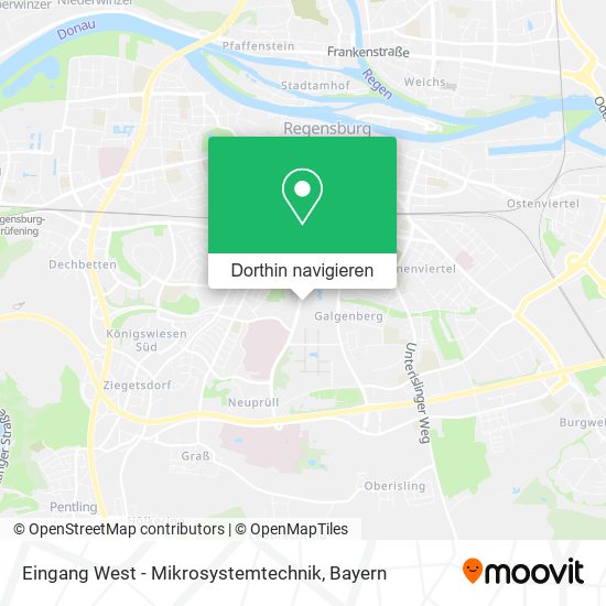 Eingang West - Mikrosystemtechnik Karte