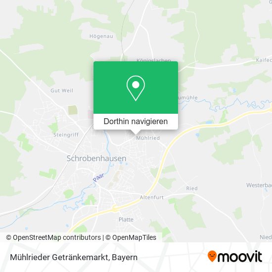 Mühlrieder Getränkemarkt Karte