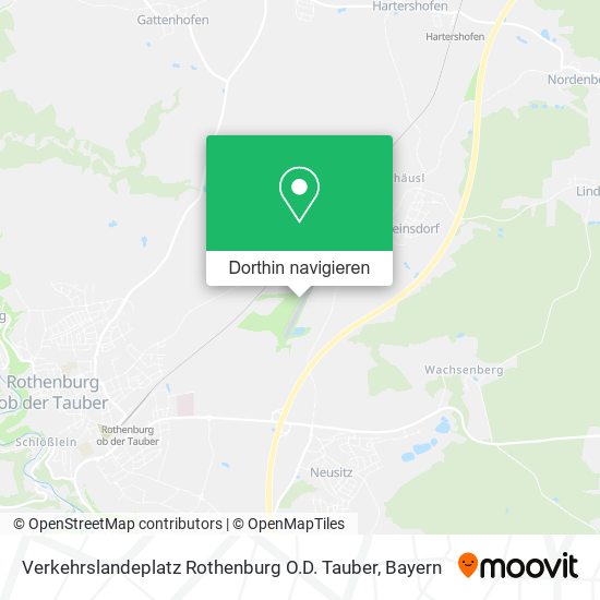 Verkehrslandeplatz Rothenburg O.D. Tauber Karte