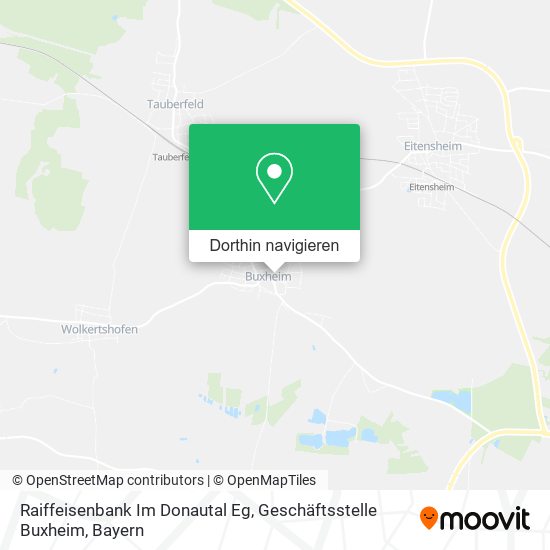 Raiffeisenbank Im Donautal Eg, Geschäftsstelle Buxheim Karte