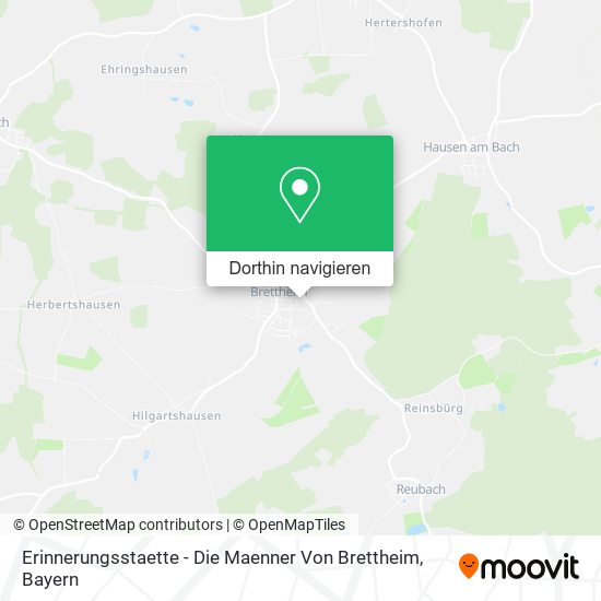 Erinnerungsstaette - Die Maenner Von Brettheim Karte