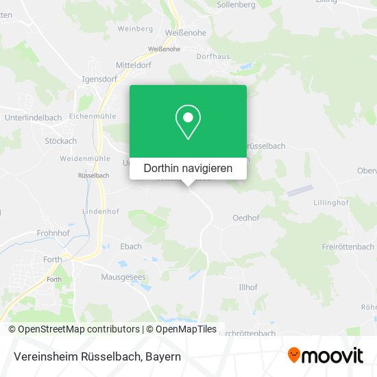 Vereinsheim Rüsselbach Karte