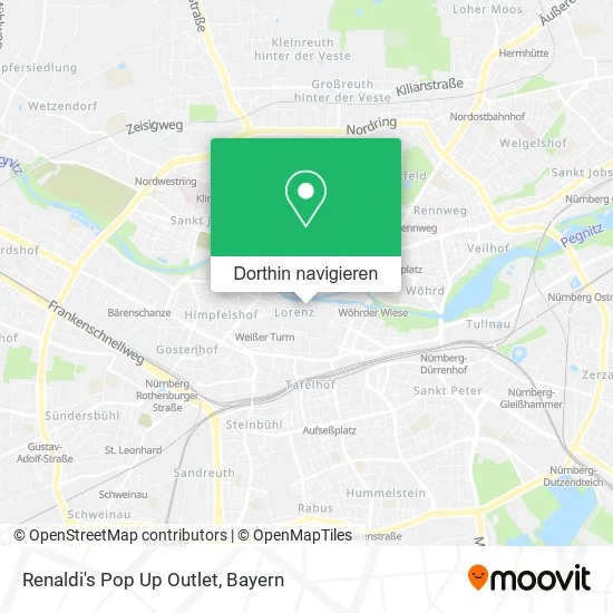 Renaldi's Pop Up Outlet Karte