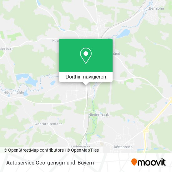 Autoservice Georgensgmünd Karte