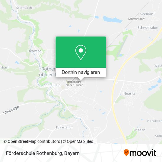 Förderschule Rothenburg Karte