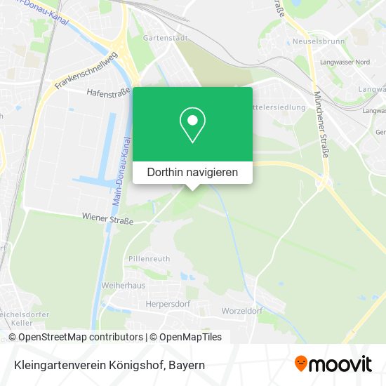 Kleingartenverein Königshof Karte