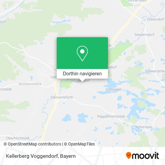 Kellerberg Voggendorf Karte