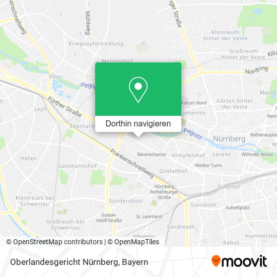 Oberlandesgericht Nürnberg Karte