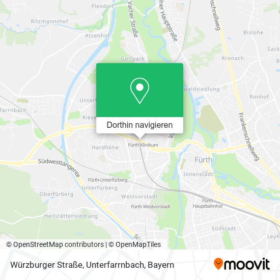 Würzburger Straße, Unterfarrnbach Karte