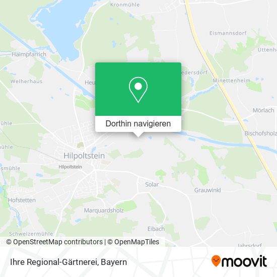 Ihre Regional-Gärtnerei Karte