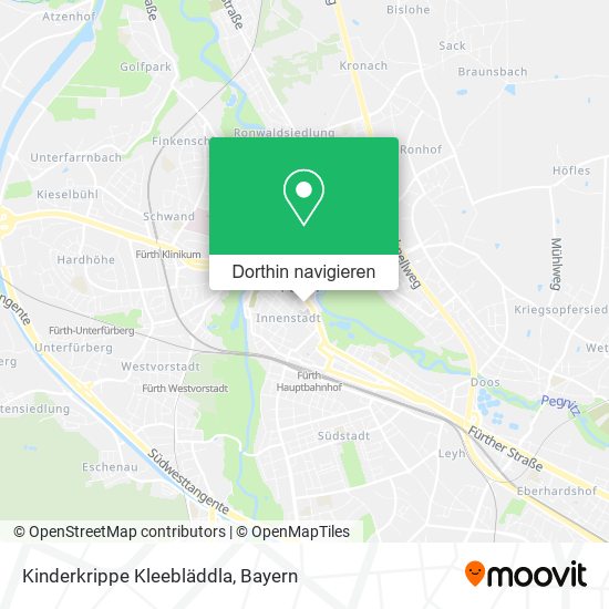 Kinderkrippe Kleebläddla Karte