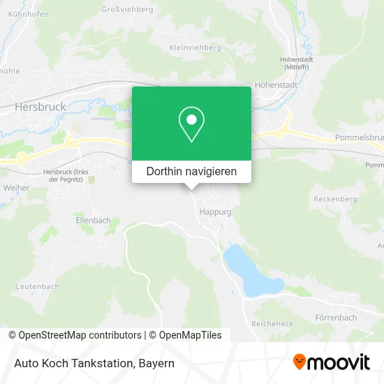Auto Koch Tankstation Karte