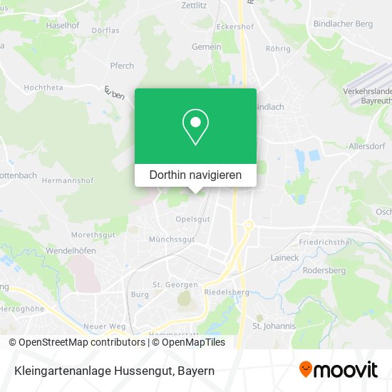 Kleingartenanlage Hussengut Karte