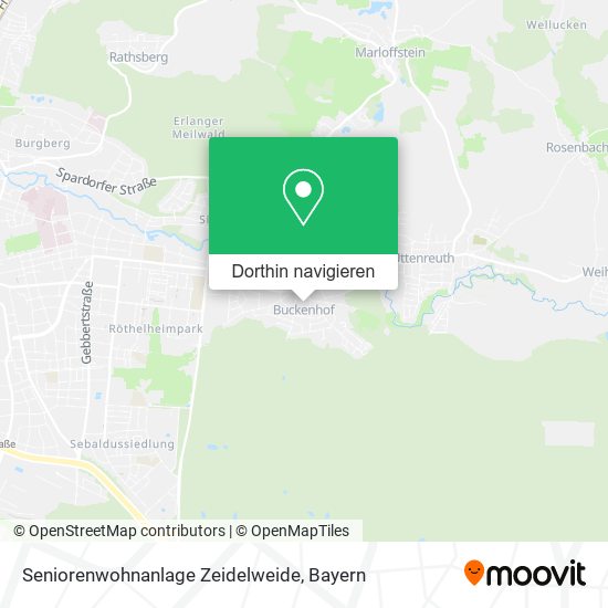 Seniorenwohnanlage Zeidelweide Karte