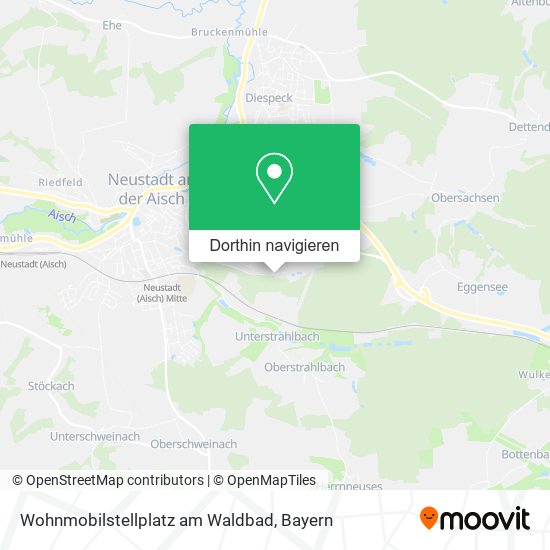 Wohnmobilstellplatz am Waldbad Karte