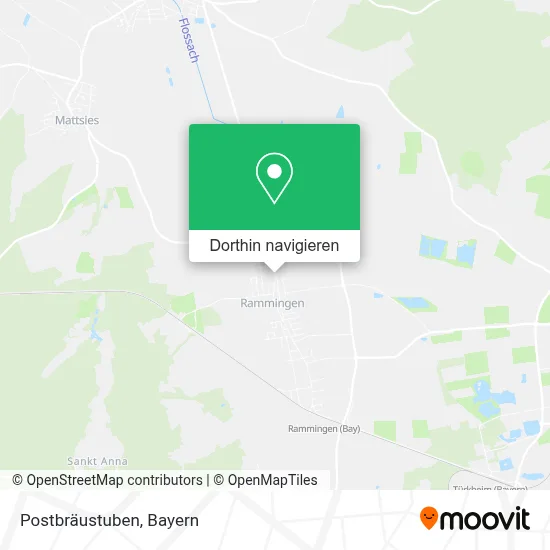 Postbräustuben Karte